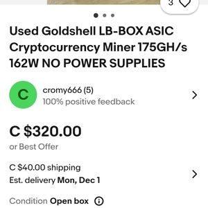 LB-BOX ASIC Cryptocurrency Miner - Black